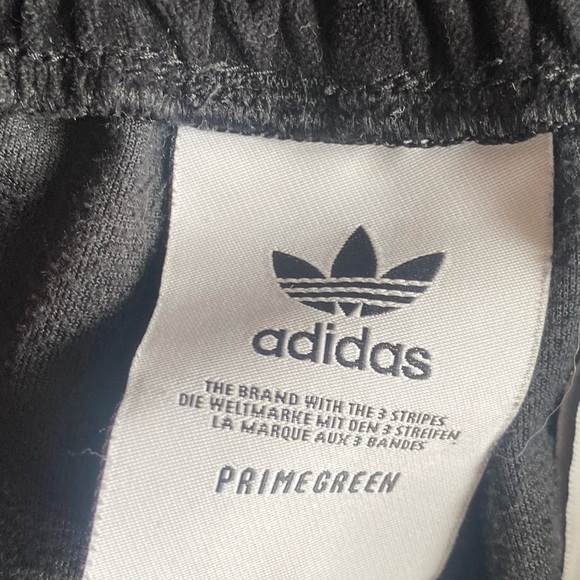 Black and gold velour adidas track suit bottoms - Picture 7 of 8